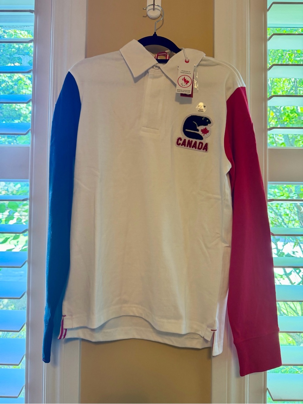 HBC Canada Paralympic Long Sleeve Rugby/Polo Shirt - Mens' XS
